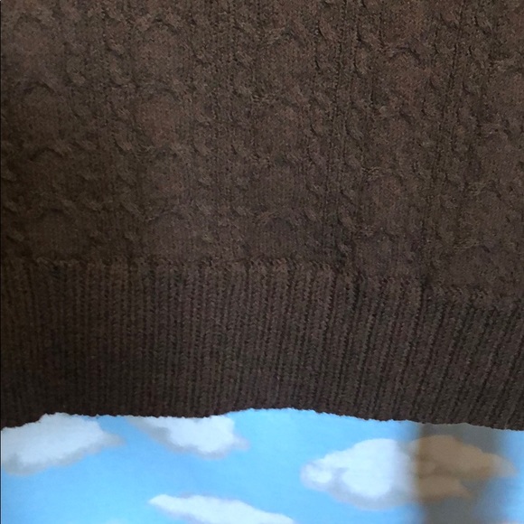 BCBG Maxazria Cable Knit Sweater Dress Brown Size Medium - Picture 5 of 10